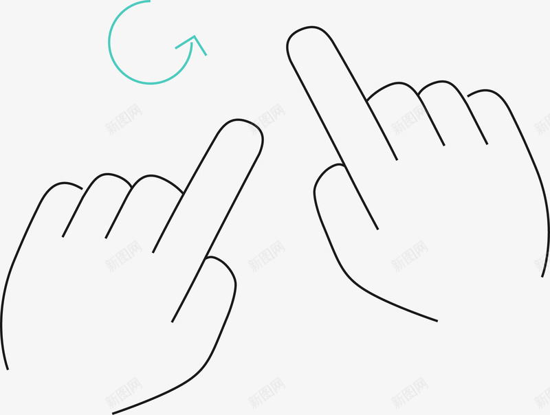 手指点击的姿势图标png_新图网 https://ixintu.com touch touch手势 上下滑动 图标 圆环 手势 手势图标 手指 扫描 滑动 点击 箭头 触屏 触屏手势 高科技
