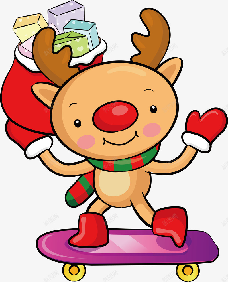 圣诞麋鹿png免抠素材_新图网 https://ixintu.com 卡通 圣诞 圣诞快乐 圣诞挂件 圣诞狂欢 圣诞礼物 圣诞老人 圣诞节装饰 圣诞装饰 礼物袋 麋鹿