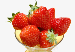 一杯草莓水果素材