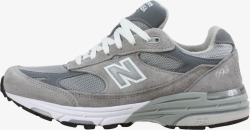 N标志灰色运动鞋素材