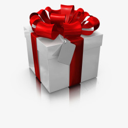 圣诞3d闪光树精美立体礼盒图标高清图片