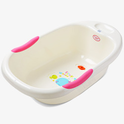 环保浴盆白色婴儿塑料沐浴盆高清图片