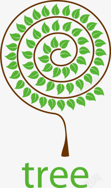 环保创意装饰树图标图标