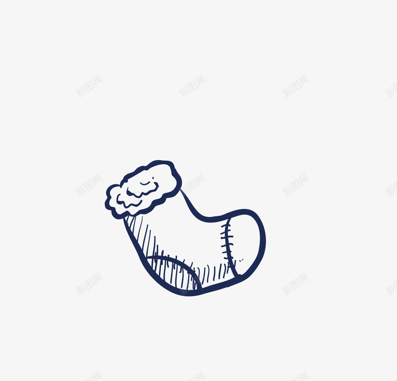 袜子png免抠素材_新图网 https://ixintu.com 婴儿玩具 手绘婴儿用品 手绘玩具