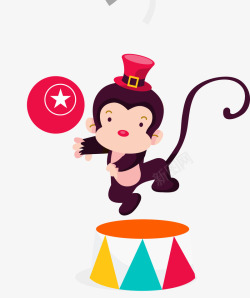马戏团猴子素材