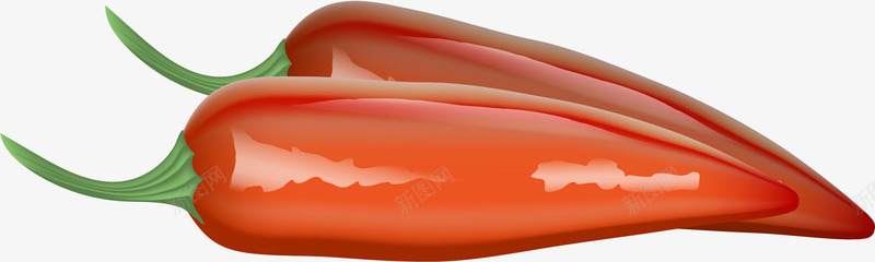 红色简约辣椒png免抠素材_新图网 https://ixintu.com 免抠PNG 简约 红色 装饰图案 调料 辣味 辣椒 配料 魔鬼辣
