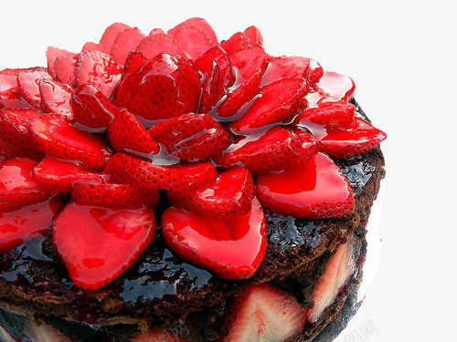 草莓巧克力蛋糕png免抠素材_新图网 https://ixintu.com 巧克力 甜品 美食 草莓 蛋糕