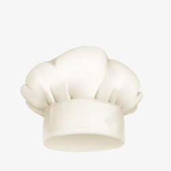 白色的厨师帽白色厨师帽手绘图高清图片