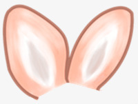 大兔子耳朵png免抠素材_新图网 https://ixintu.com 兔耳朵涂鸦 头部装饰素材 漫画类装饰元素