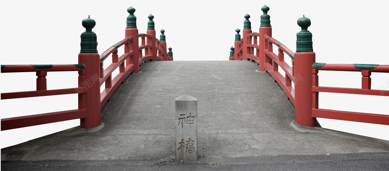 红色柱子桥png免抠素材_新图网 https://ixintu.com 安全 扶手 柱子 石桥