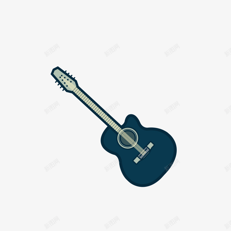 卡通吉他图标png_新图网 https://ixintu.com 乐器 吉他 图标 手绘吉他 插图 标识 音乐