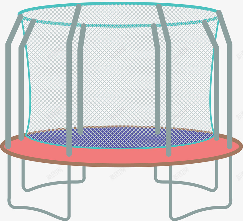 游乐园中的蹦蹦床图标png_新图网 https://ixintu.com 体育运动 体育项目 儿童乐园 图标icon 弹跳床 游乐园 蹦床 蹦蹦床