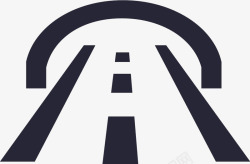 公路跨越线路设施icon跨越公路设施矢量图图标高清图片