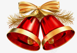 带节日帽圣诞铃铛装饰品高清图片
