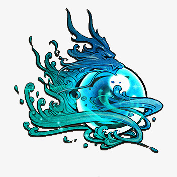 蓝色古典艺术龙纹圆球png免抠素材_新图网 https://ixintu.com 古典 圆球 艺术 蓝色
