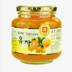 韩国果汁产品实物柚子茶高清图片