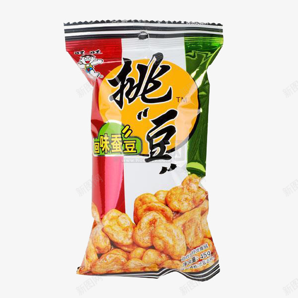 挑豆回味蚕豆png免抠素材_新图网 https://ixintu.com 产品实物 休闲小零食 旺旺 蚕豆