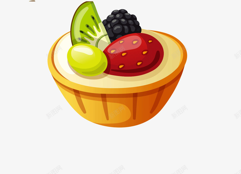 水果甜品png免抠素材_新图网 https://ixintu.com 布丁 手绘草莓布丁 水果 猕猴桃 甜品 甜食 草莓 草莓布丁 食物