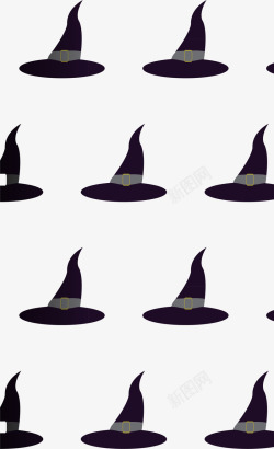 巫师边框黑色卡通巫师帽高清图片
