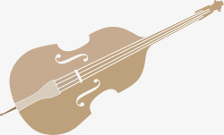 琴头浅色大提琴高清图片