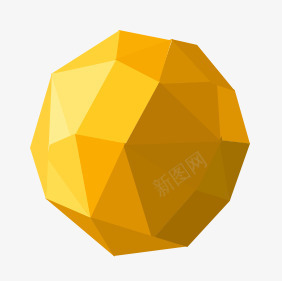 黄色不规则圆球png免抠素材_新图网 https://ixintu.com 不规则 圆球 设计 黄色