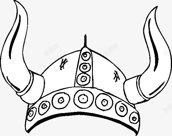 力量的胜利png免抠素材_新图网 https://ixintu.com 帽子 手绘 牛角 装饰