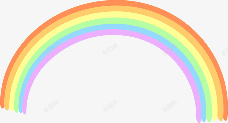 卡通彩虹矢量图ai免抠素材_新图网 https://ixintu.com 卡通 彩虹 矢量图