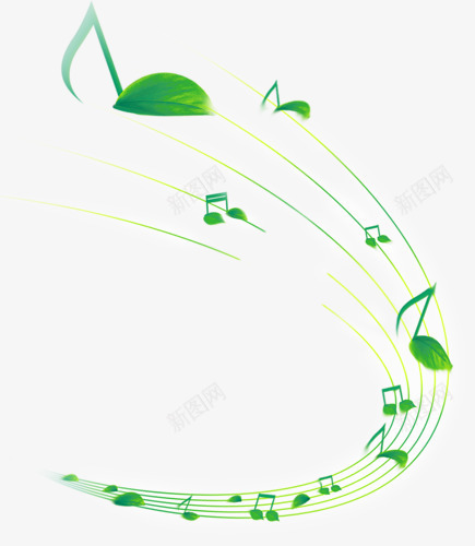 创意绿叶音符乐符png免抠素材_新图网 https://ixintu.com 乐符 创意 绿叶 绿叶音符 音乐 音符