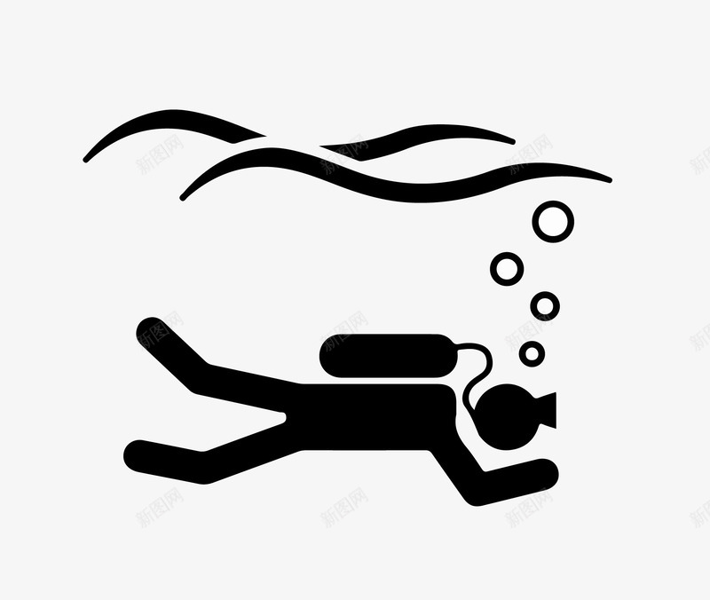 潜水图标矢量图ai_新图网 https://ixintu.com icon 下水 人物 体育运动 卡通 图标 图案 手绘 潜水 跳板 跳水 跳水运动 矢量图