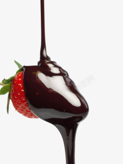 草莓水果巧克力浆素材