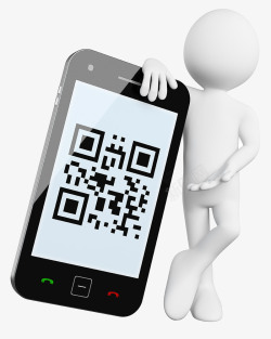 手机应用程序现代科技智能手机扫描二维码高清图片