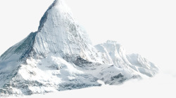 白色山脉冰山装饰图案高清图片