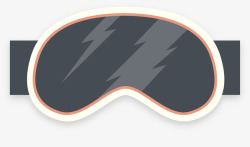 滑雪护目镜护目镜矢量图高清图片