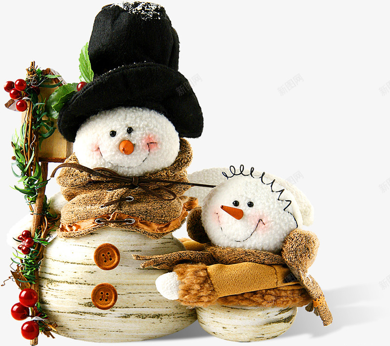圣诞节日装饰雪人png免抠素材_新图网 https://ixintu.com 圣诞 节日 装饰 雪人