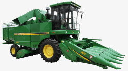 作物收割绿色大型机械高清图片