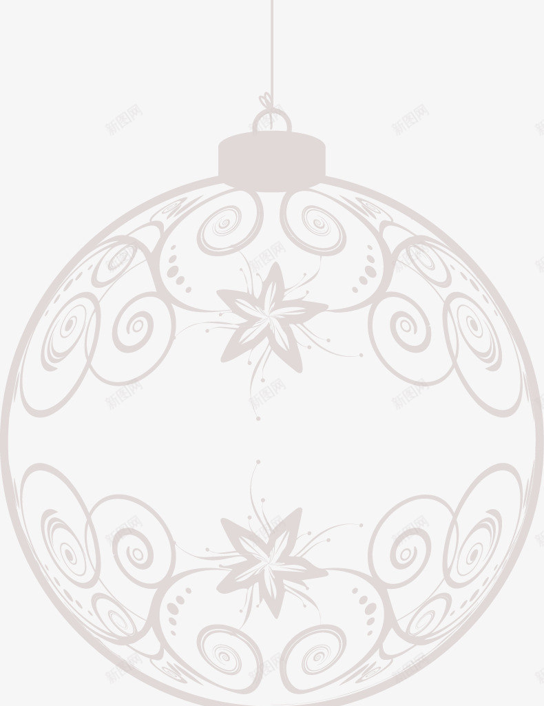圣诞挂球装饰png免抠素材_新图网 https://ixintu.com 圣诞 挂球 装饰