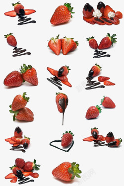 水果补充维生素营养巧克力草莓素材