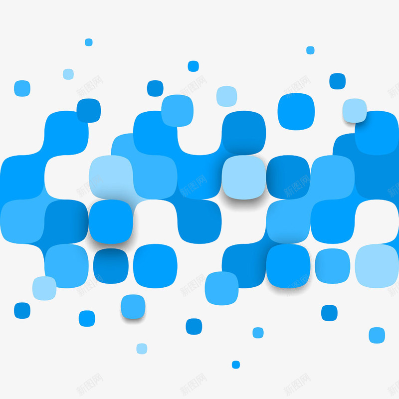 蓝色方块png免抠素材_新图网 https://ixintu.com 几何图形 方块 炫彩几何 科技菜 蓝色