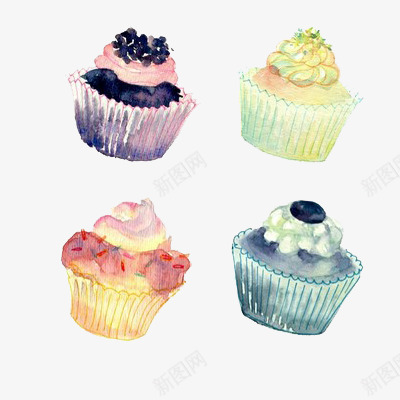 卡通杯子蛋糕png免抠素材_新图网 https://ixintu.com 卡通 彩色蛋糕 插画 杯子蛋糕 水果 甜品 糖果 绘画 食物