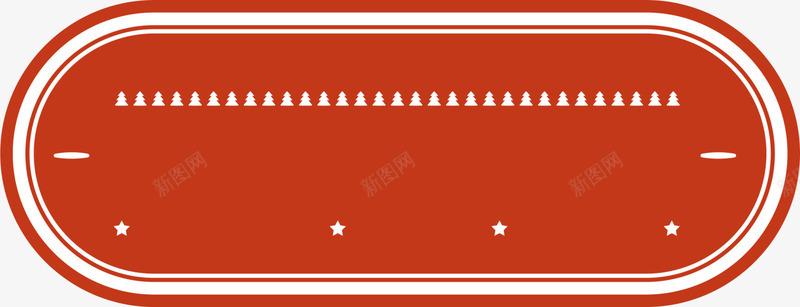 红色椭圆标签png免抠素材_新图网 https://ixintu.com 圣诞节 椭圆图案 红色标签 线条圆弧 线条框架 装饰图案