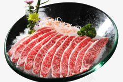 红色的肉新鲜雪花牛肉高清图片