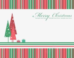 条纹圣诞树圣诞框框高清图片