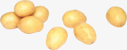一堆马铃薯黄色土豆高清图片