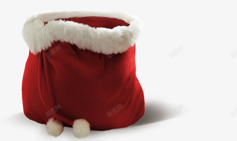 礼物袋png免抠素材_新图网 https://ixintu.com 圣诞节 布袋 礼物袋 红色袋子 袋子
