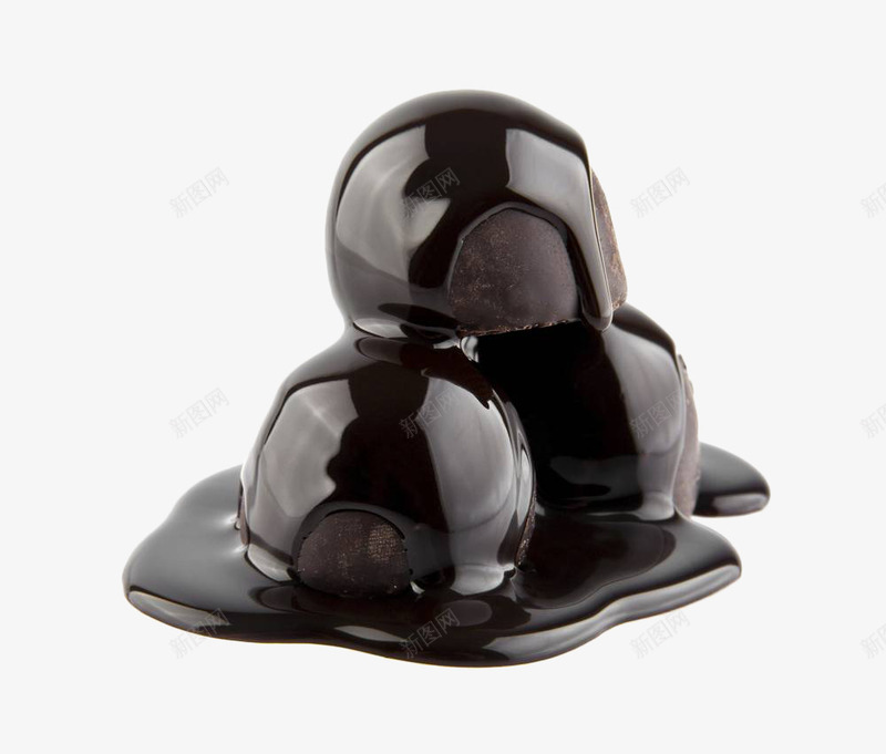 黑色融化巧克力球png免抠素材_新图网 https://ixintu.com 巧克力 巧克力浆 巧克力球 甜品 甜食 融化 零食 食品 黑色