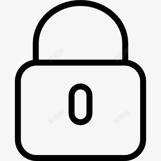 锁定图标png_新图网 https://ixintu.com 安全 工具和器具 挂锁 锁