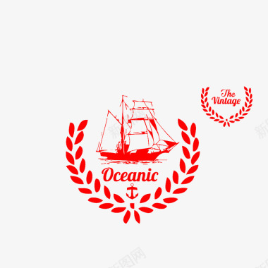 帆船logo图标图标