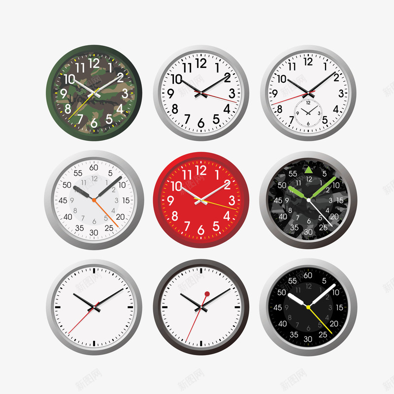 钟表挂钟装饰图案png免抠素材_新图网 https://ixintu.com 挂钟 日常用品 装饰图案 钟表