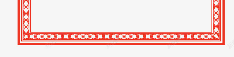 红色如意新年边框png免抠素材_新图网 https://ixintu.com 中国结 中国风 图案纹理背景 水波纹 牡丹花 红色 过年边框