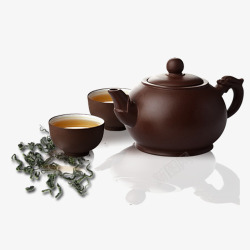 茶叶图茶具装饰高清图片
